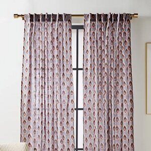 GUC Anthropologie Mia Medallion Print Curtain Panel 50" X 96" SET OF 4